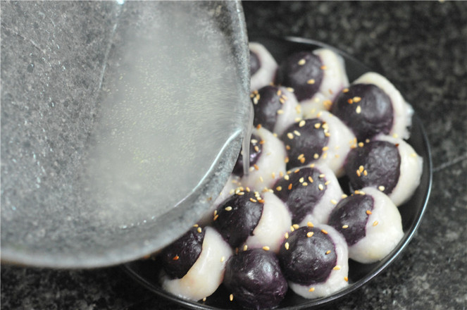 Purple Sweet Potato Yam Balls recipe