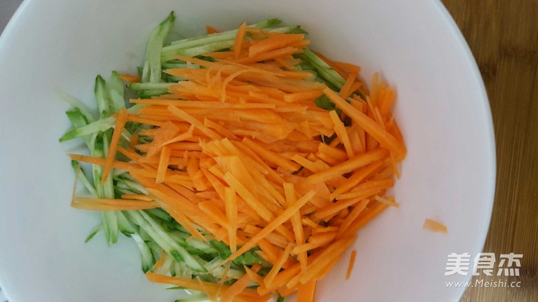 Shredded Cucumber and Carrot recipe