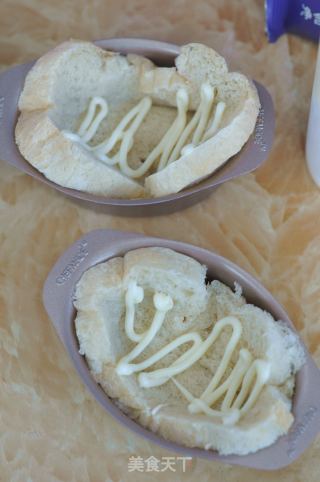 #四session Baking Contest and It's Love to Eat Festival# Roasted Duck Cheese Bread Cup recipe