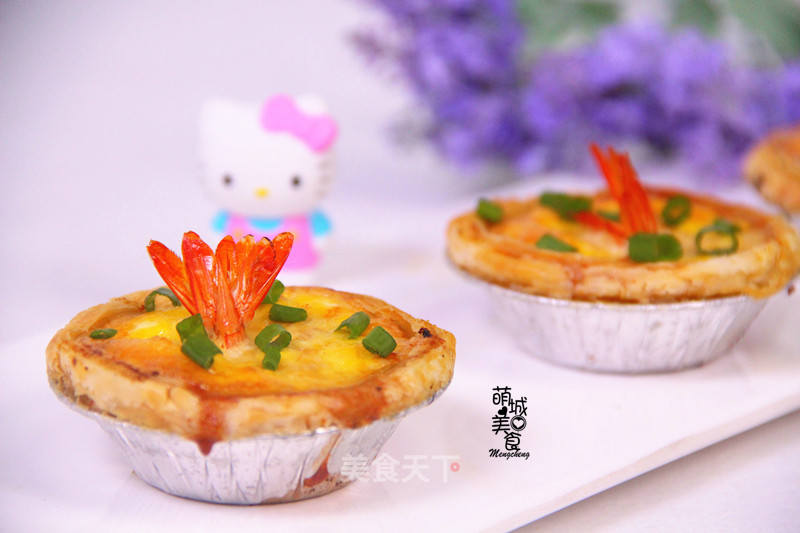 Combination of Chinese and Western Shrimp and Egg Tart recipe