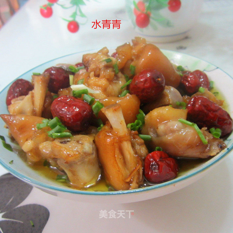 Steamed Pork Knuckles with Red Dates-banquet Dish recipe