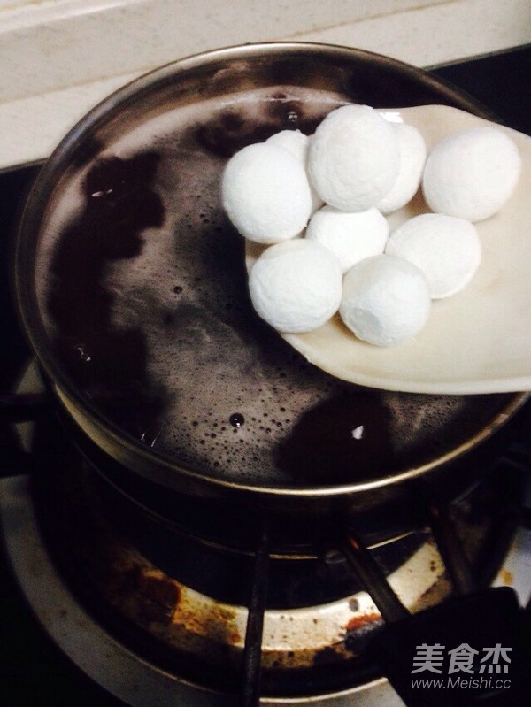 Brown Sugar and Red Bean Glutinous Rice Balls in Syrup recipe