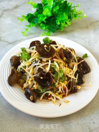 Cold Fungus and Mung Bean Sprouts recipe