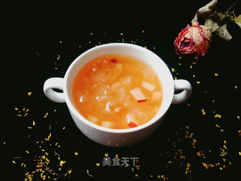 Osmanthus Red Pear Tremella Syrup recipe