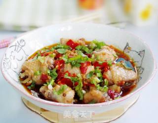 Steamed Chicken Wings with Chopped Pepper recipe