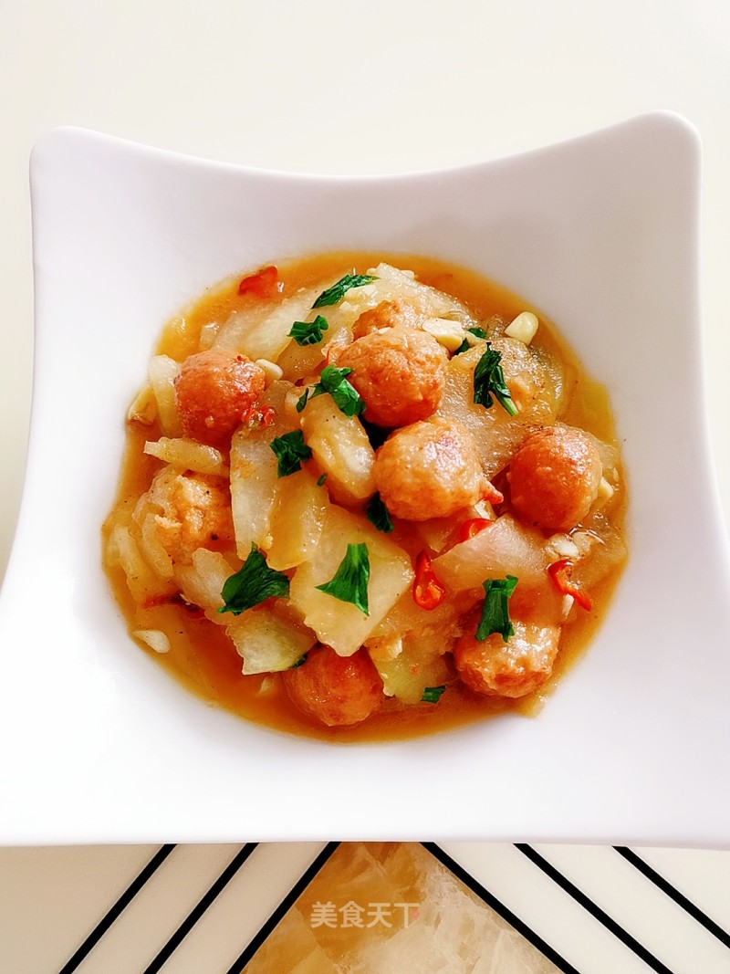 Winter Melon Roasted Lotus Root Meatballs recipe