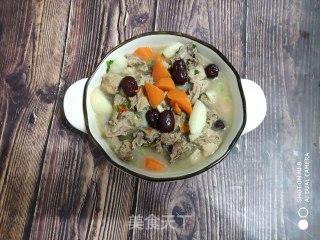 Chicken Soup with Chinese Yam, Wolfberry and Red Dates recipe