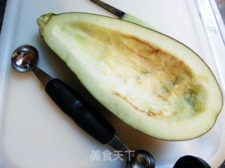 [creative Dishes Series Old Dishes are New, Very Different] Teriyaki Minced Pork Stuffed with Eggplant recipe