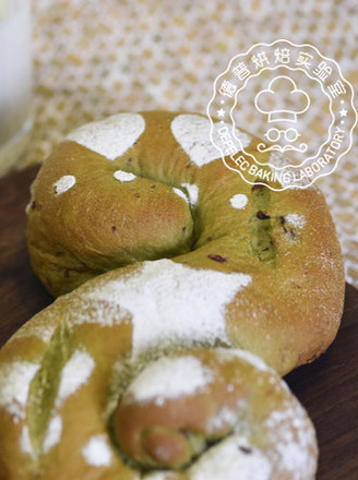 European Matcha Red Bean Bread recipe