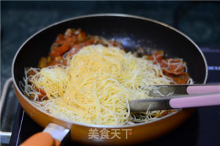 【spaghetti with Salami and Tomato Sauce】 recipe