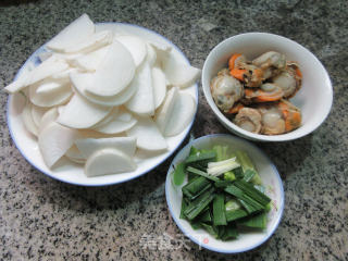 Stir-fried Radish with Scallop Meat recipe
