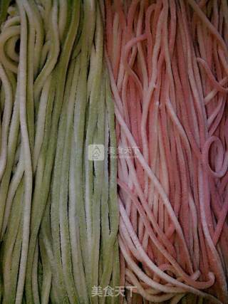 Two-color (ab Version) Vegetable Noodles recipe