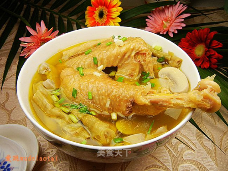 Anji Stewed Chicken with Bamboo Shoots recipe