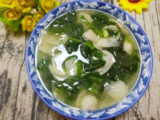 Spinach Fish Ball Soup recipe