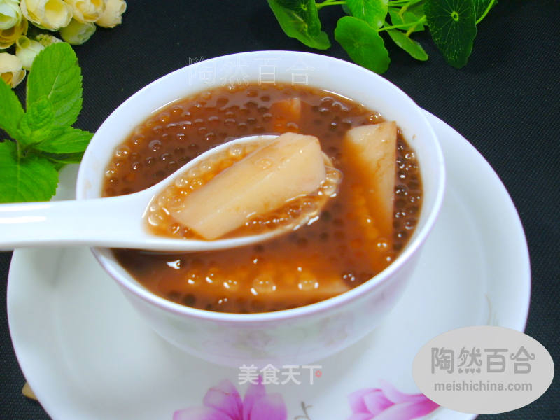 Flower Pattern Yam: Red Wine Sago Yam recipe