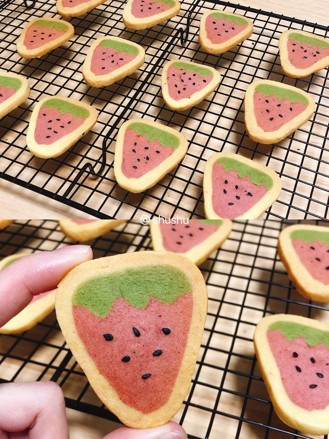 Don't Send It! Mold-free Cute Strawberry Cookies recipe
