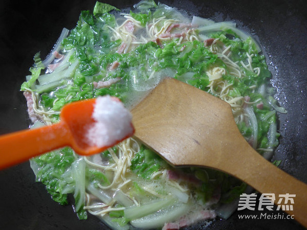 Bacon and Cabbage Boiled and Dried Shreds recipe