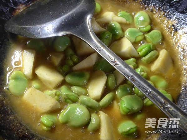 Curry Rice White Broad Beans recipe