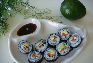 Avocado Hand-rolled Sushi recipe