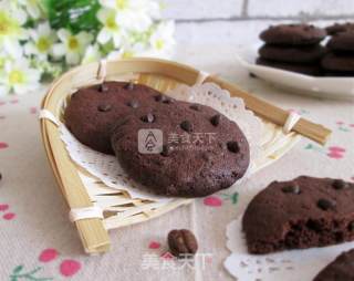 #aca烤明星大赛# Fun Duo Duo Chocolate Bean Biscuits recipe