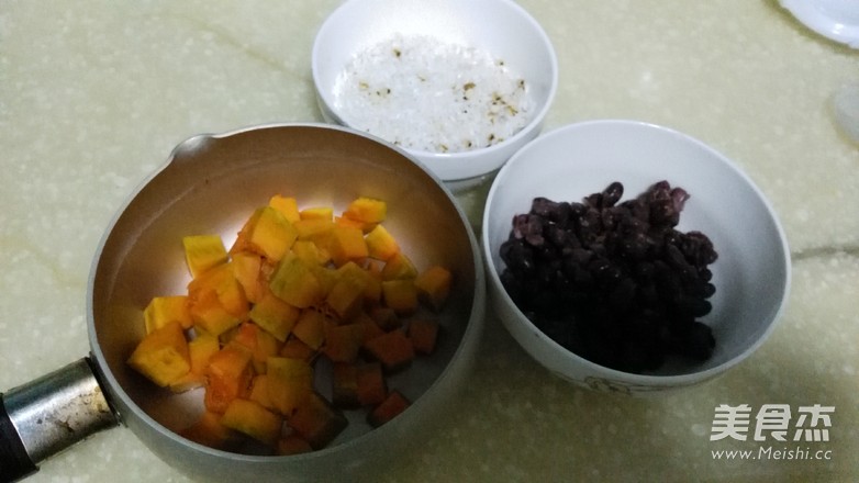 Red Bean Pumpkin Rice Porridge recipe