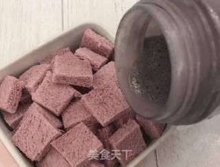 Purple Sweet Potato Toast Pudding recipe