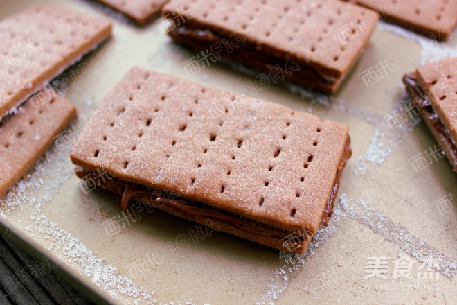 Peanut Chocolate Sandwich Biscuits recipe