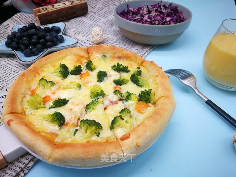 Ham and Vegetable Pizza recipe