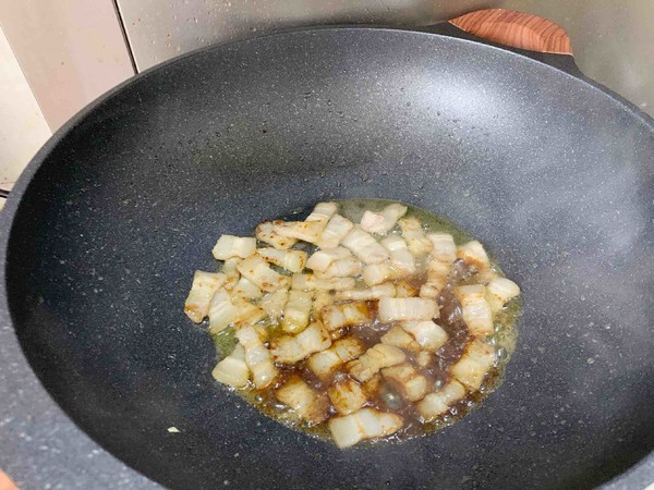 Fried Pork with Fermented Bean Curd and Cabbage recipe