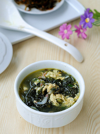 Seaweed, Shrimp, Egg, Chicken Soup recipe
