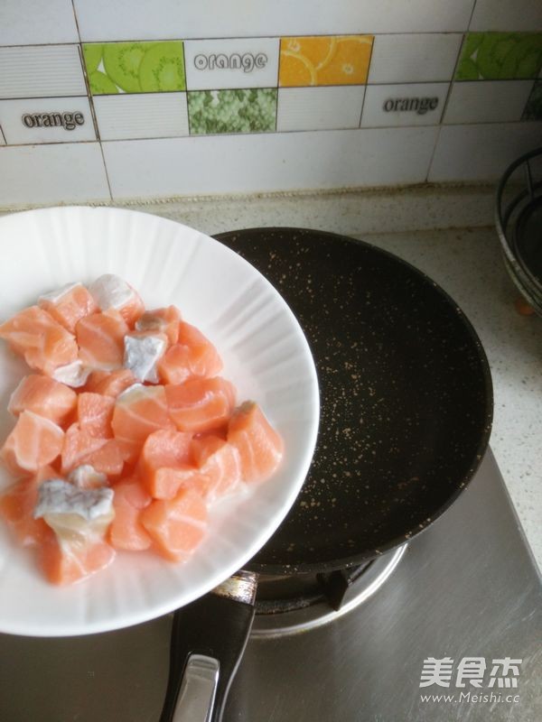 Double Vegetable Salmon recipe