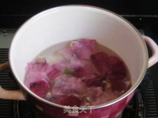 Hollyhock Flower Rock Sugar Sago Soup recipe