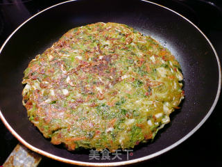 #春食野菜香#potherb Mustard Okonomiyaki recipe