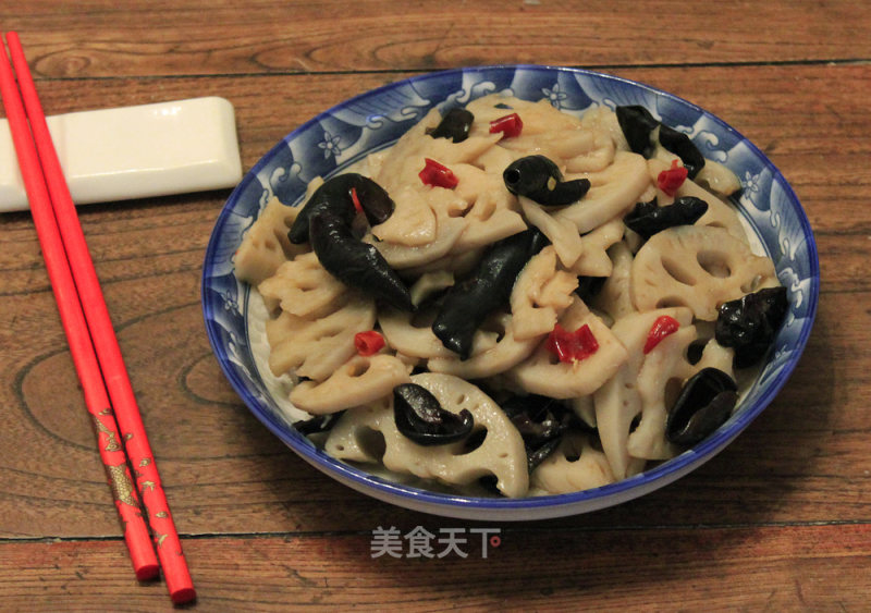 Hot and Sour Lotus Root Slices recipe