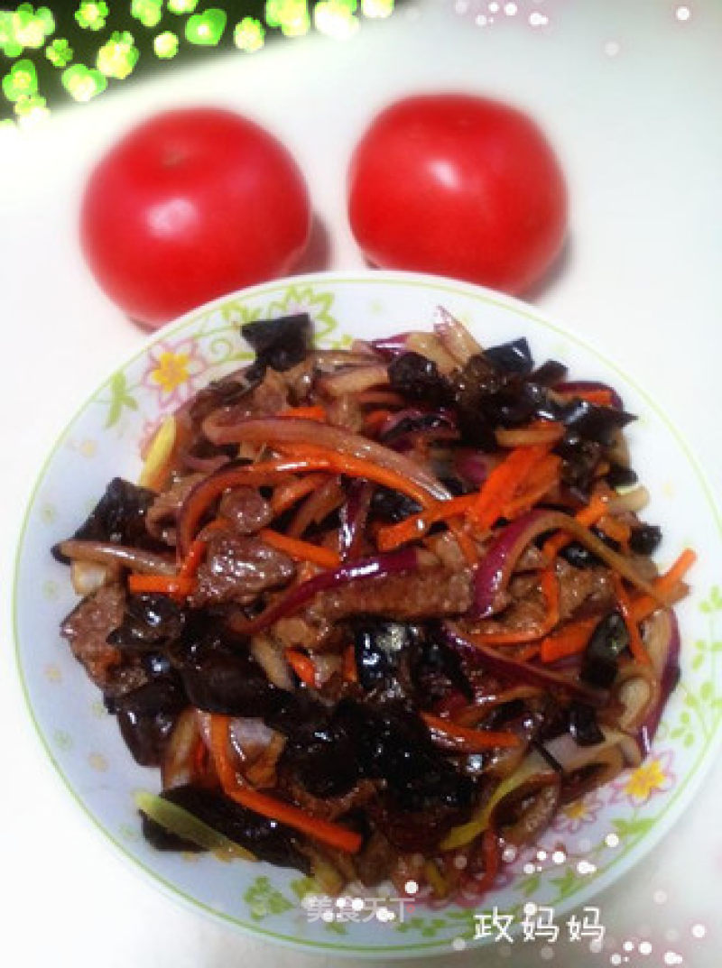 Shredded Beef with Onion Fungus recipe