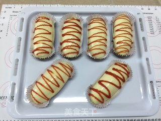 Pork Floss Sausage Buns recipe