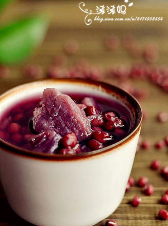 Red Bean and Purple Sweet Potato Soup recipe