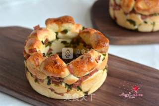 #aca烤明星大赛#bacon Chive Bagel recipe