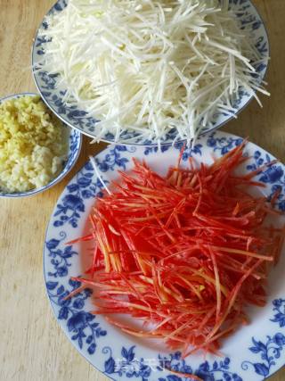 Stir-fried Double Wire recipe