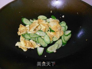 Fried Cucumber with Egg recipe