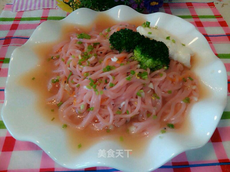 Red Dragon Fruit Pure Sauce Noodle recipe