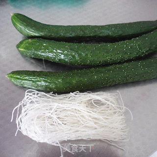 Vermicelli Mixed with Cucumber recipe