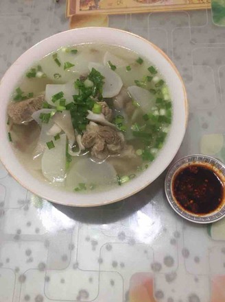 Radish Pork Ribs Soup