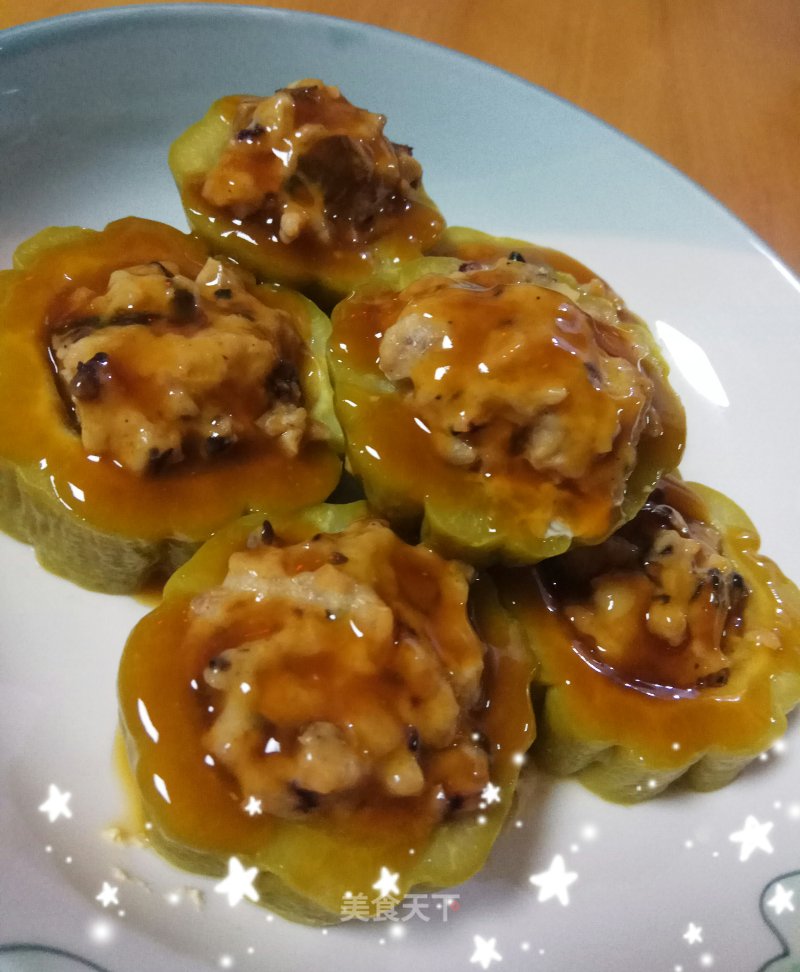 Hakka Stuffed Bitter Gourd recipe