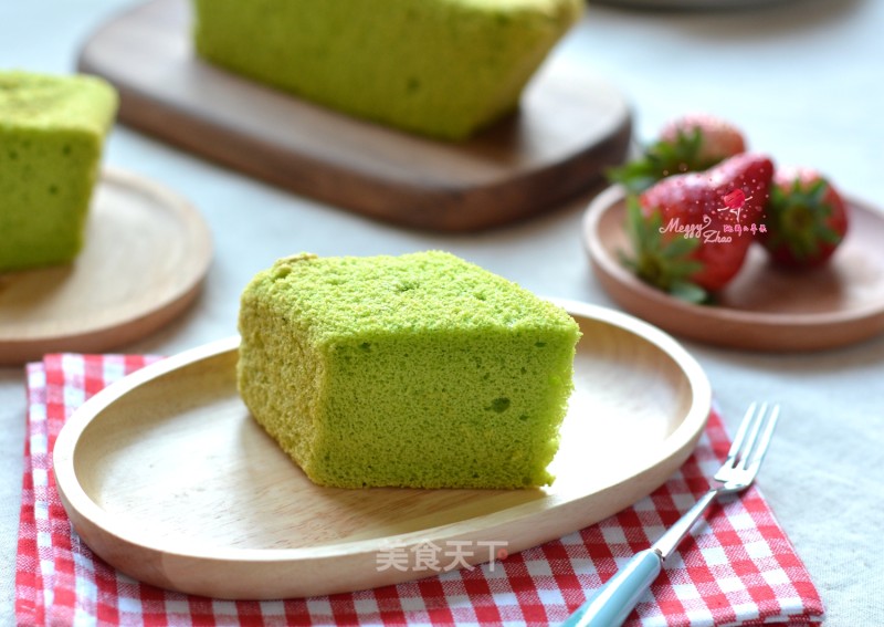 [beijing] Spinach Chiffon Cake recipe