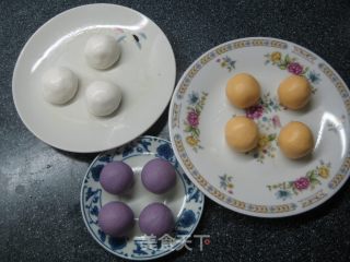 Three-color Glutinous Rice Balls recipe