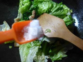 Stir-fried Pork Belly with Lettuce recipe
