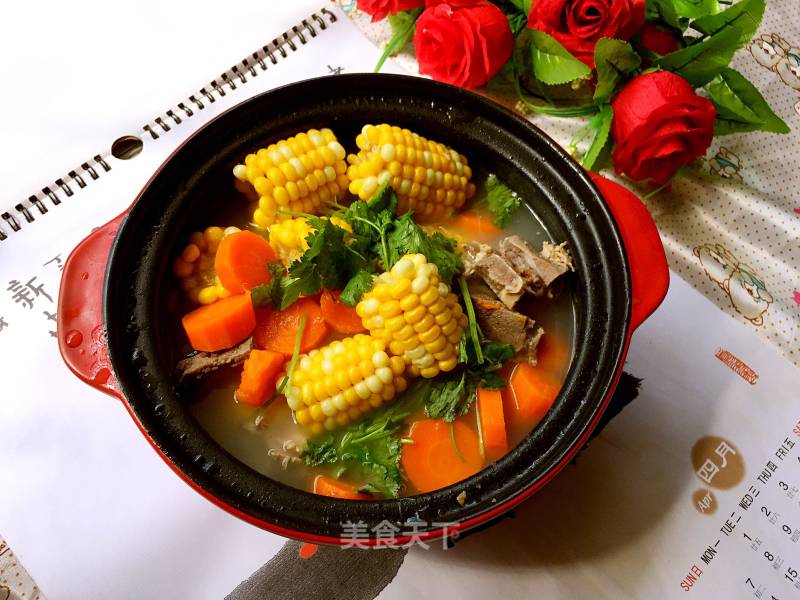 Pork Bone Carrot Corn Soup recipe