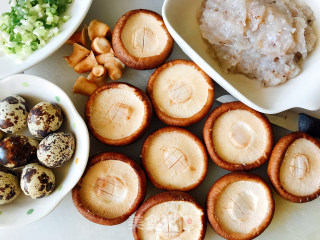Stuffed Quail Eggs with Mushrooms and Shrimps recipe