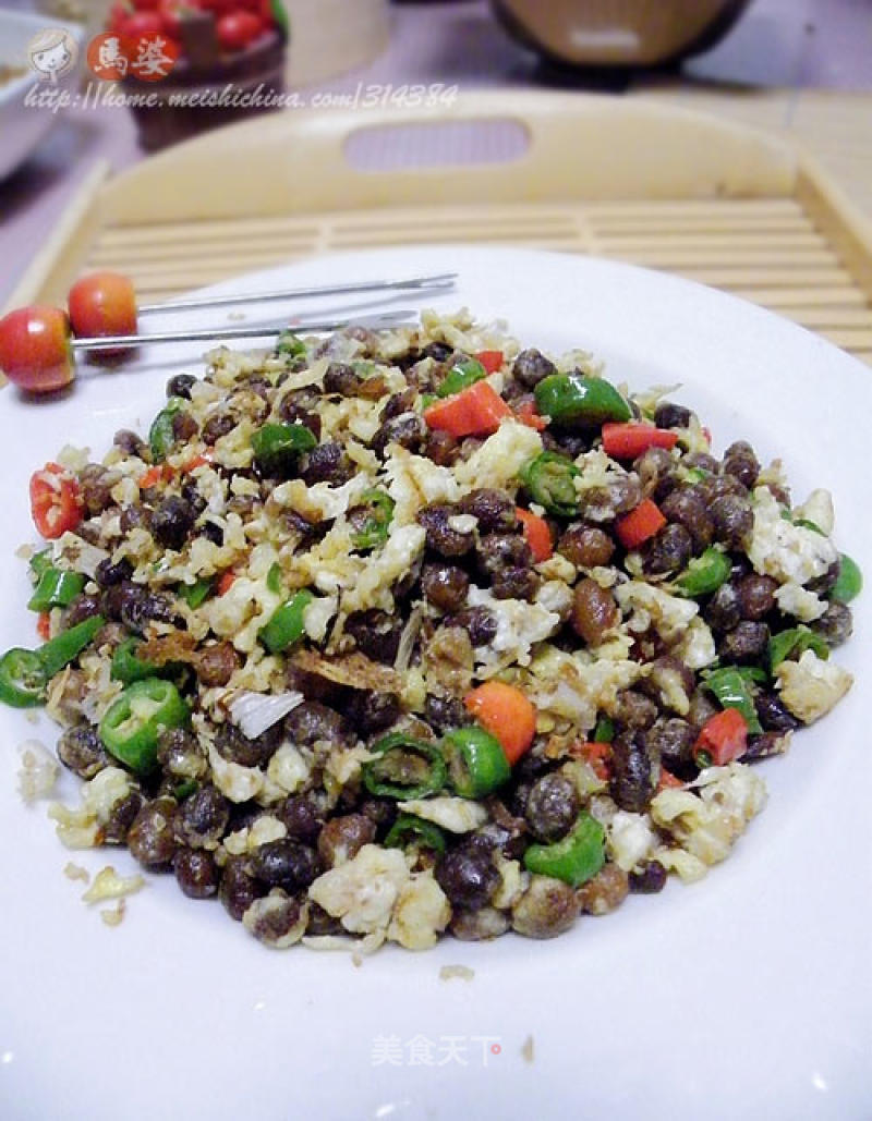 Scrambled Eggs with Stinky Beans recipe